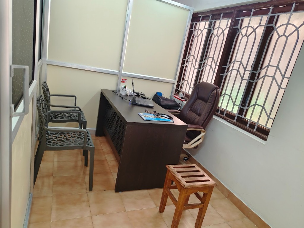 Consultation room at Healers Integrated Wellness Centre where Dr. Deepan Raj conducts patient assessments